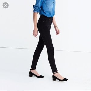 Madewell 9” High Riser Skinny in Velvet